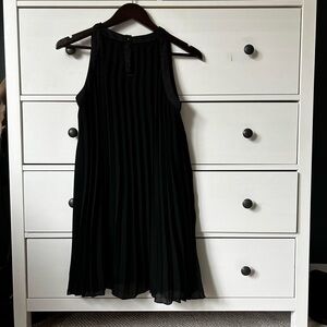 Pleated A-Line Pink Martini Dress